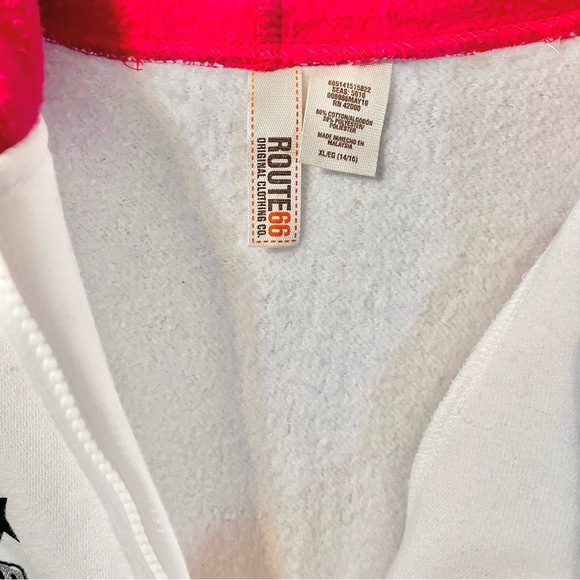 Route 66 Zip Up Hoodie Girls Size XL 14/16 - Picture 5 of 5